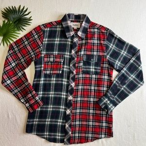 Eldon Red and Green Flannel Shirt, Men's size S
